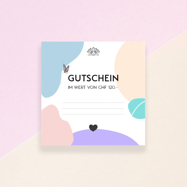 Lichtkraft Gutschein im Wert von 120.– CHF