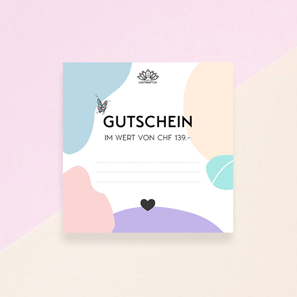 Lichtkraft Gutschein im Wert von 139.– CHF
