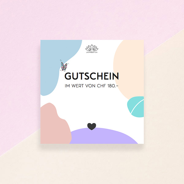 Lichtkraft Gutschein im Wert von 180.– CHF